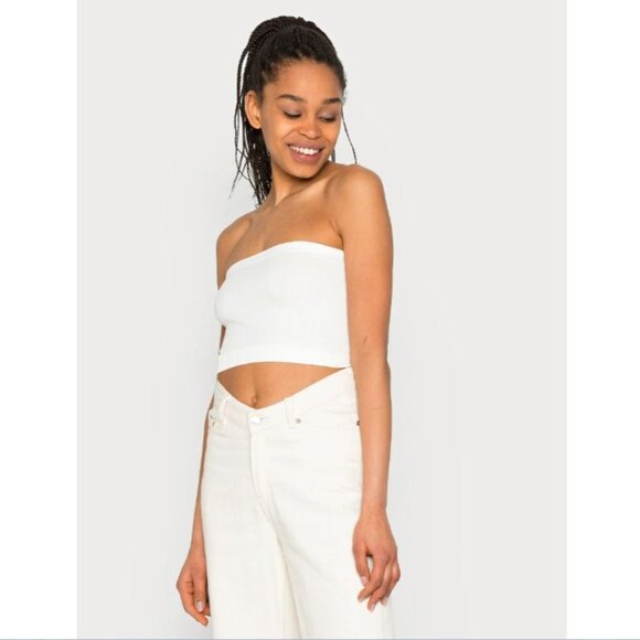 Urban Outfitters iets frans... Harriet‎ Seamless Bandeau White L - Picture 1 of 5